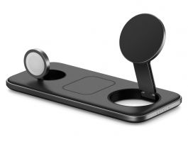 Satechi Qi2 Trio Wireless Charging Pad - with Type A,C,G plugs, Space gray (ST-QTPM-EA)